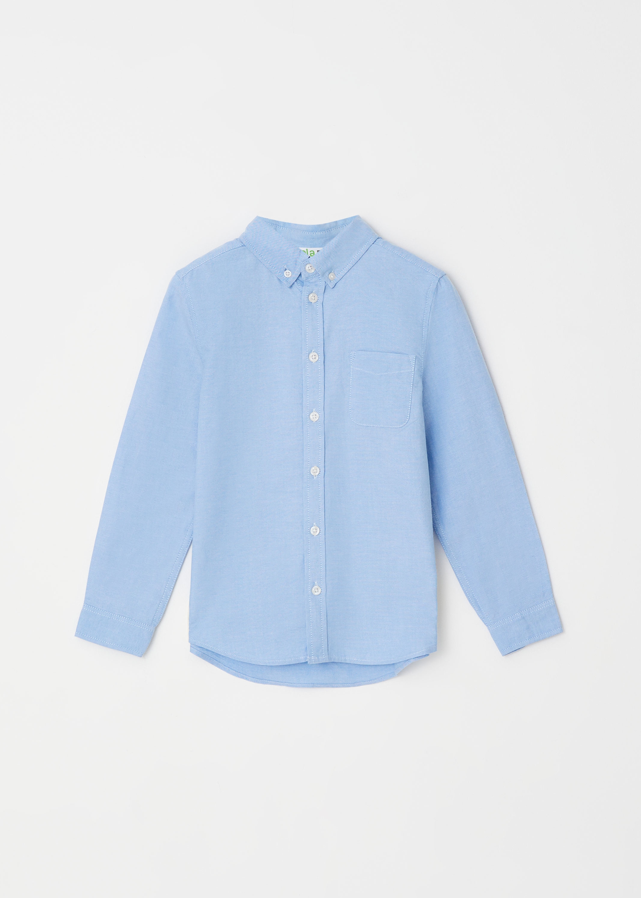 рубашка для девочек, размер 110 артикул: ор1186 цвет голубой