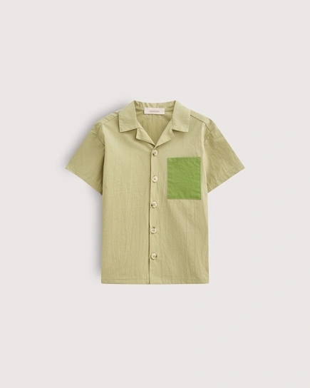 рубашка для девочек, размер 110 артикул: ор1186 цвет горчичный