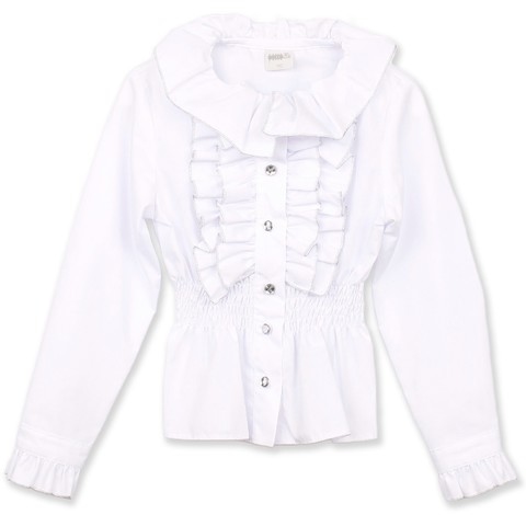 блузка для девочки артикул: 2s6-007-11811 размер 128 цвет экрю