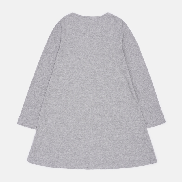 Серый лонгслив с оригинальным принтом для подростков 146-152 см – комфорт и стиль на каждый день!