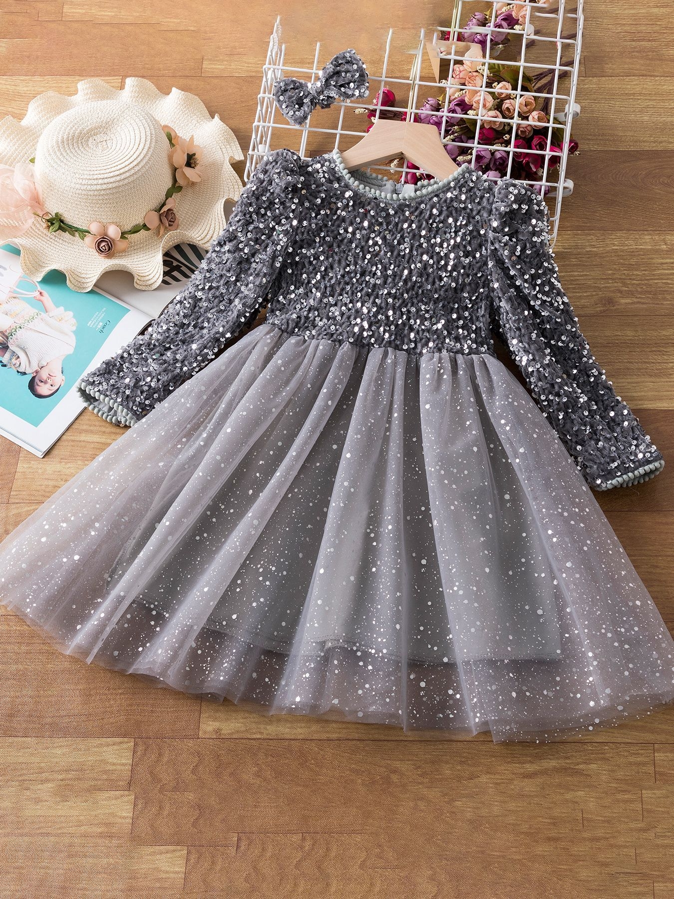 Нежное и стильное платье для девочки 12-18 мес (80-86 см) – трендовый принт "Хаки ротация" для комфорта вашей малышки!