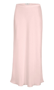 Розовая атласная юбка миди Размер M