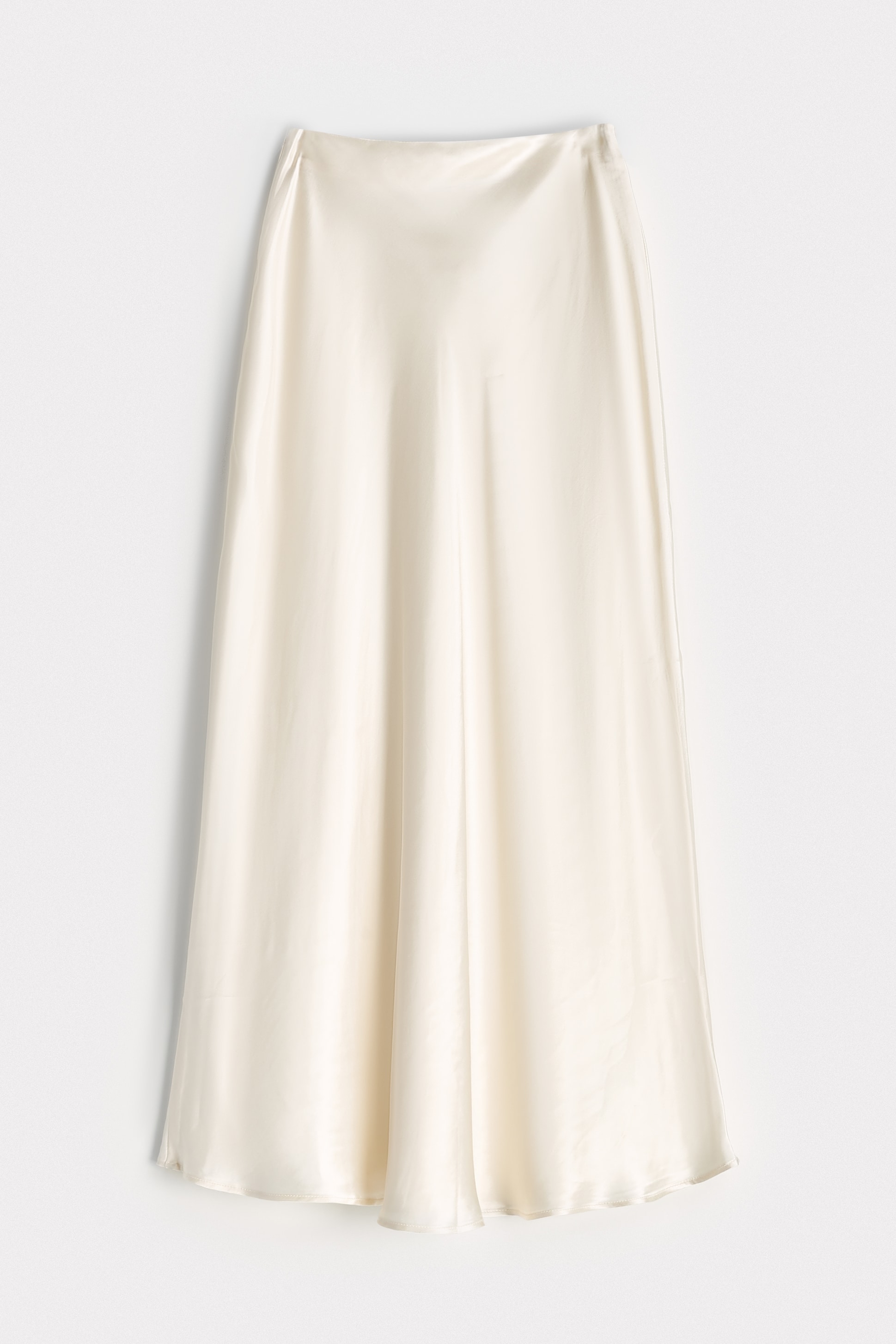 Юбка миди из атласа цвета шампанского и золота Размер L