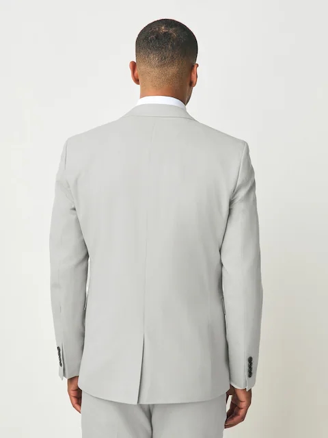Neutral Slim Fit Textured Suit Jacket Размер М