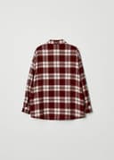 Рубашка для девочек, размер 110 артикул: ор1186 цвет бордовый