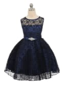 Элегантное темно-синее платье для девочек: идеальный выбор для школы, праздников и незабываемых моментов! Стиль и комфорт для вашей маленькой принцессы.